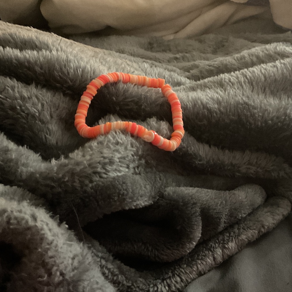 Clay bead bracelet
